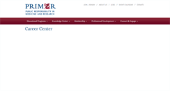 Desktop Screenshot of careers.primr.org